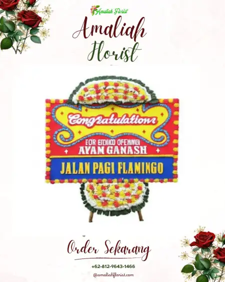 Sewa Papan Bunga Bula